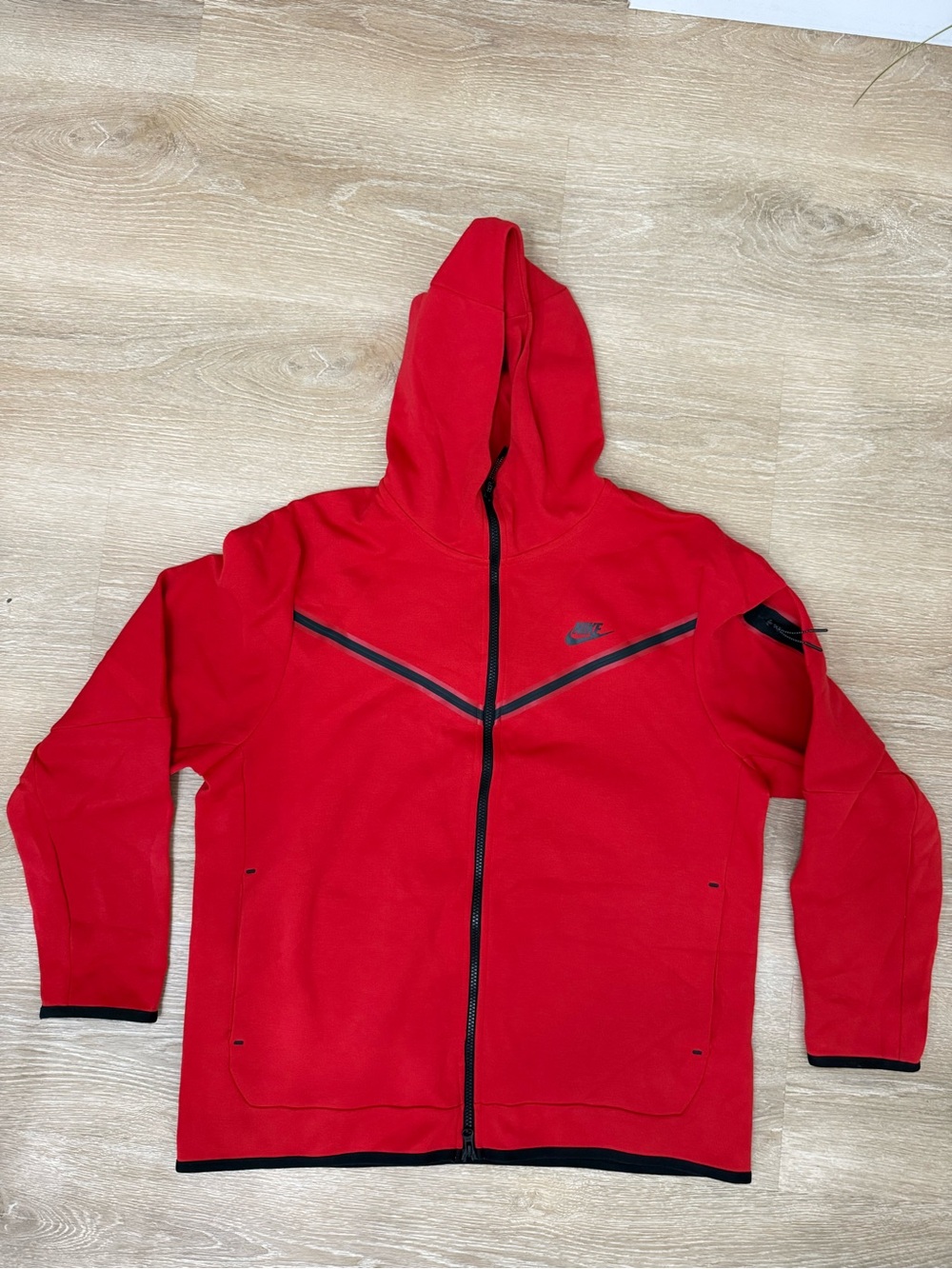 Nike Mens Tech Fleece FULL ZIP HOODIE WINDRUNNER GYM RED Muhammad Ali Custom XL